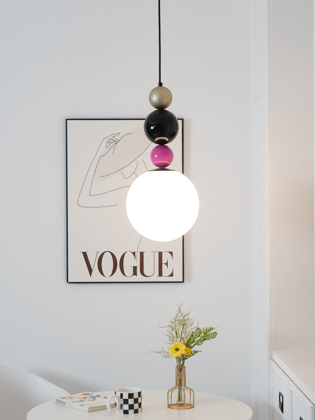 Suspension Vivace en verre et métal – vue 16