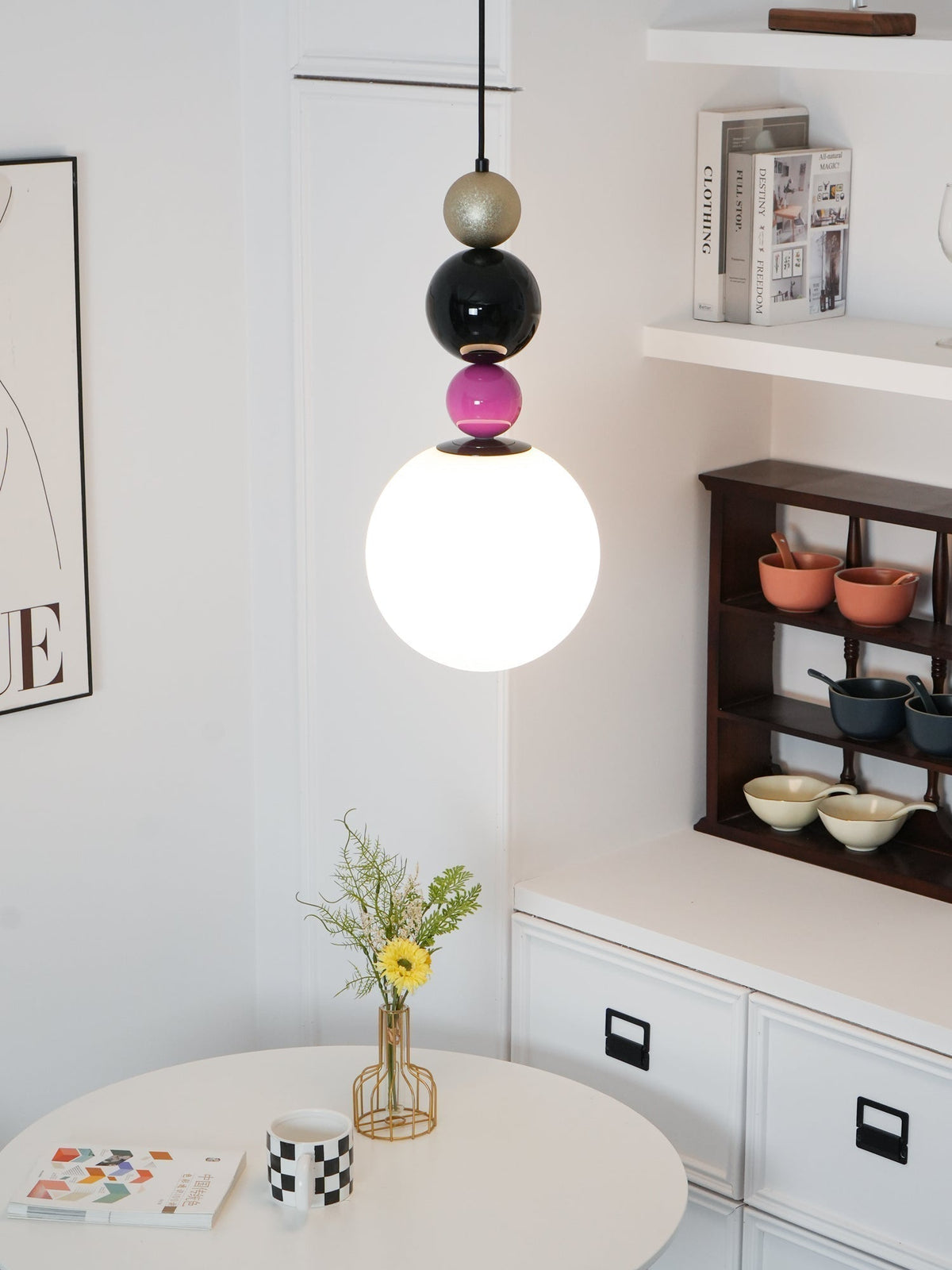 Suspension Vivace en verre et métal – vue 7