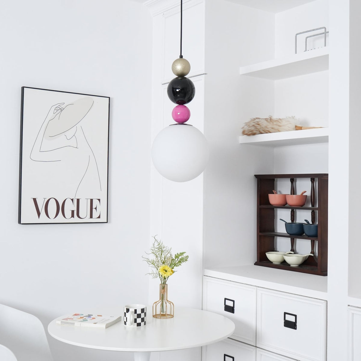 Suspension Vivace en verre et métal – vue 31