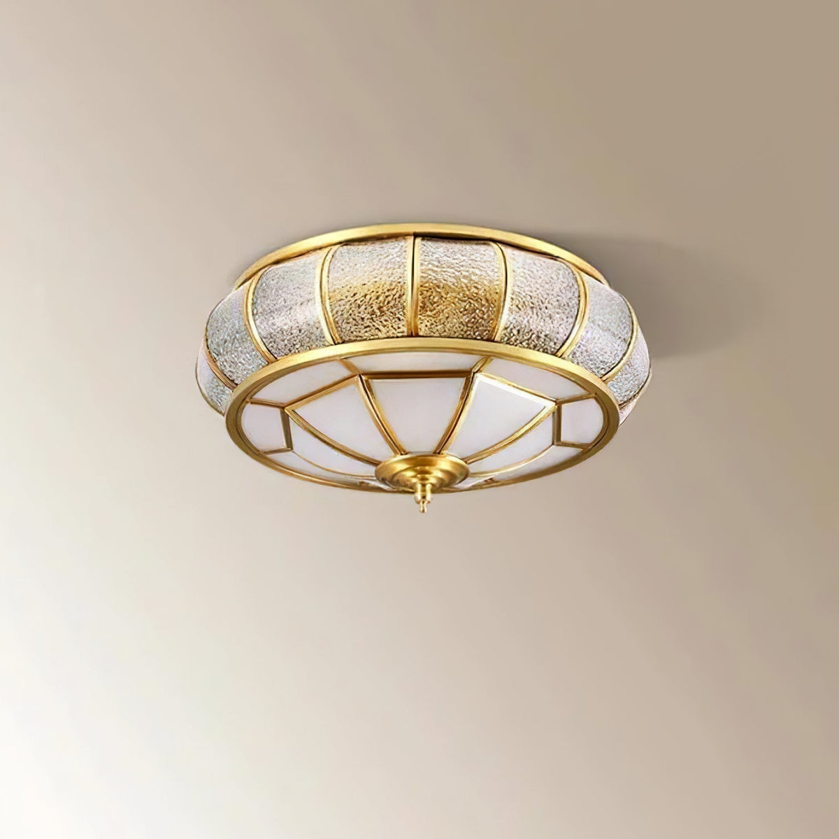 Plafonnier Archipel en verre et laiton – vue 14