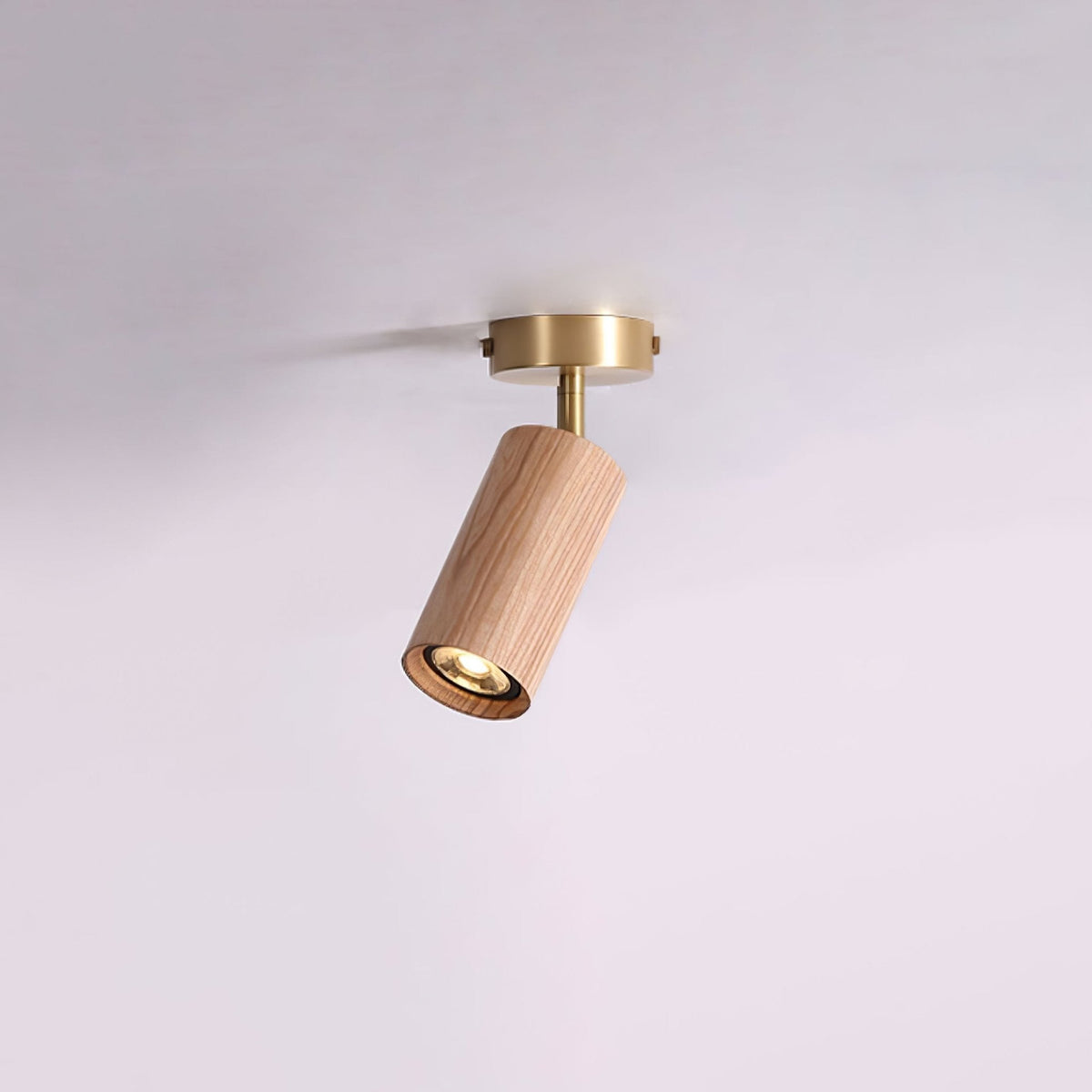 Plafonnier Digitale en bois et laiton – vue 30