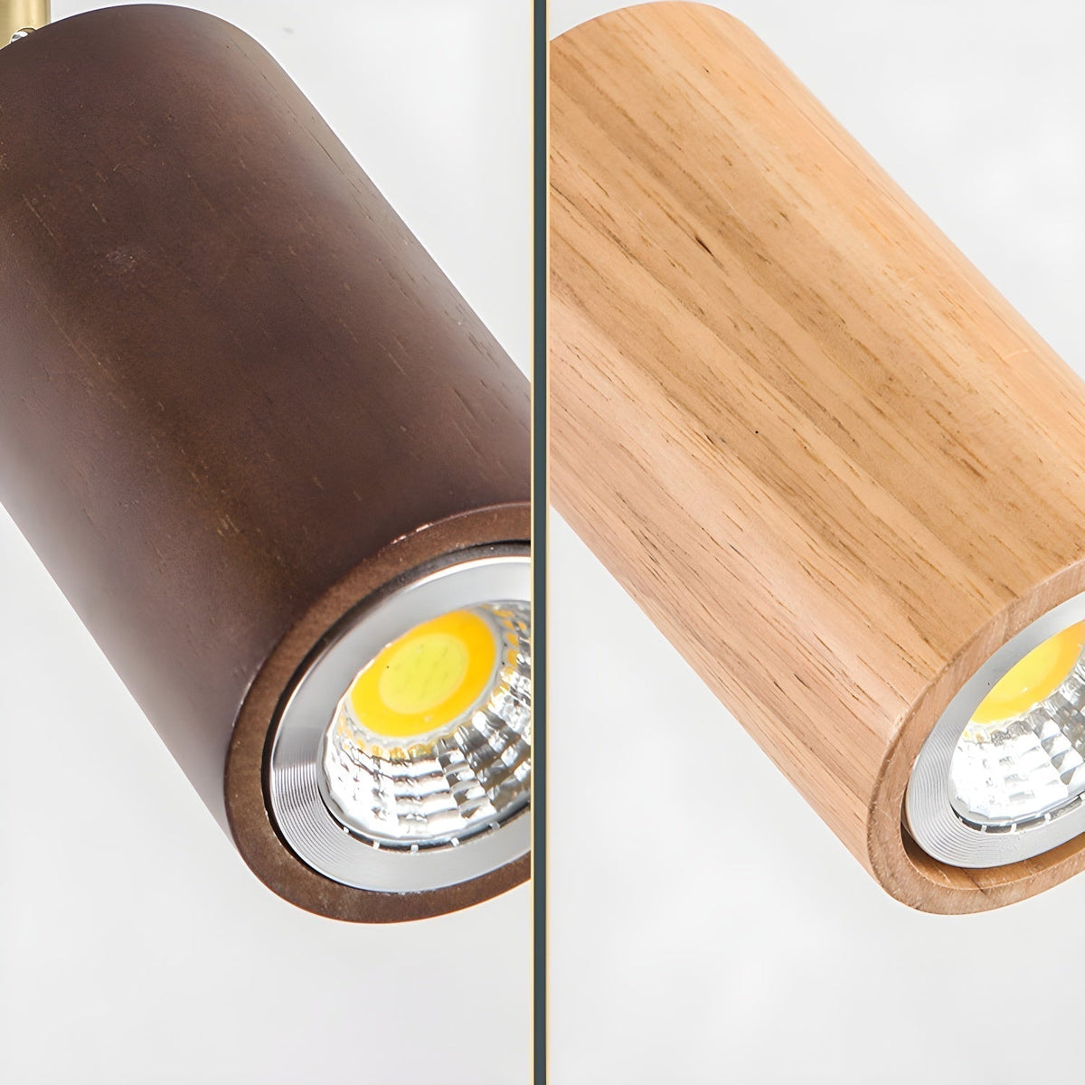 Plafonnier Digitale en bois et laiton – vue 24