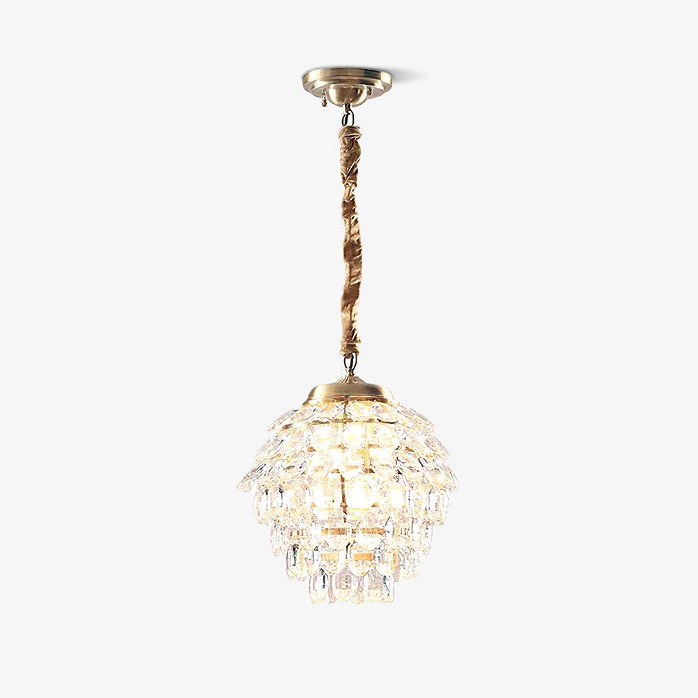 Suspension Cigale en cristal et laiton – vue 16