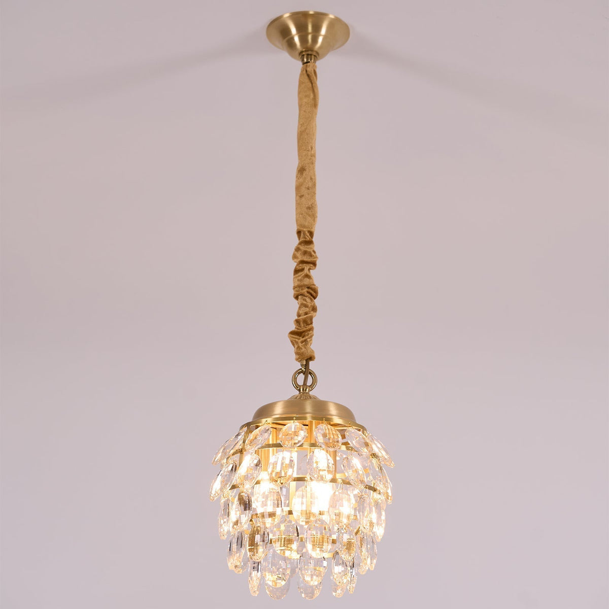 Suspension Cigale en cristal et laiton – vue 9