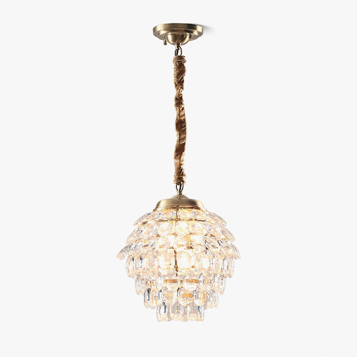 Suspension Cigale en cristal et laiton – vue 15