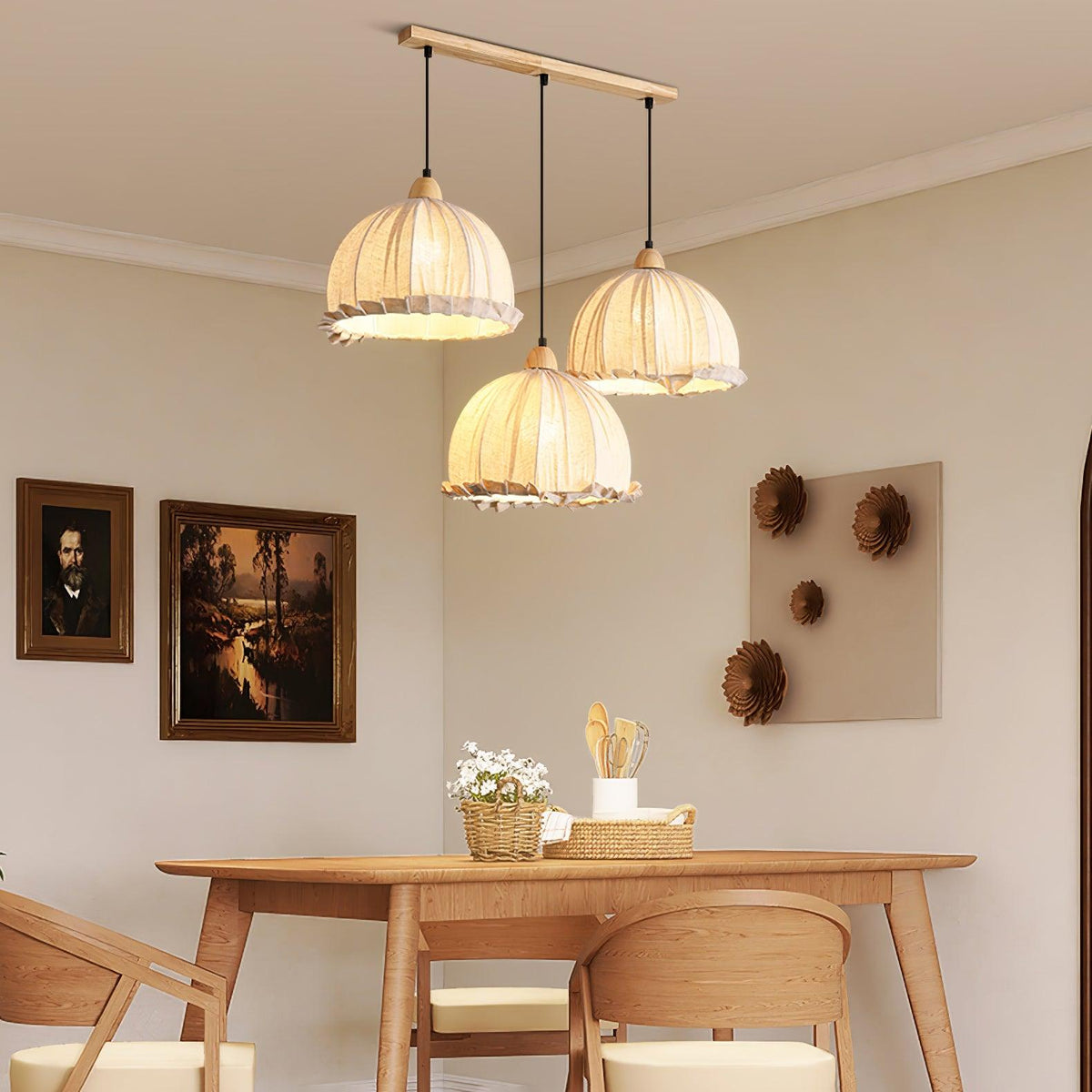 Suspension Rocher en bois et tissu – vue 44