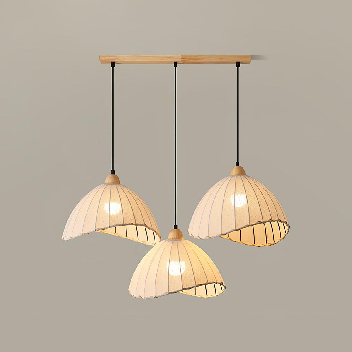 Suspension Rocher en bois et tissu – vue 39