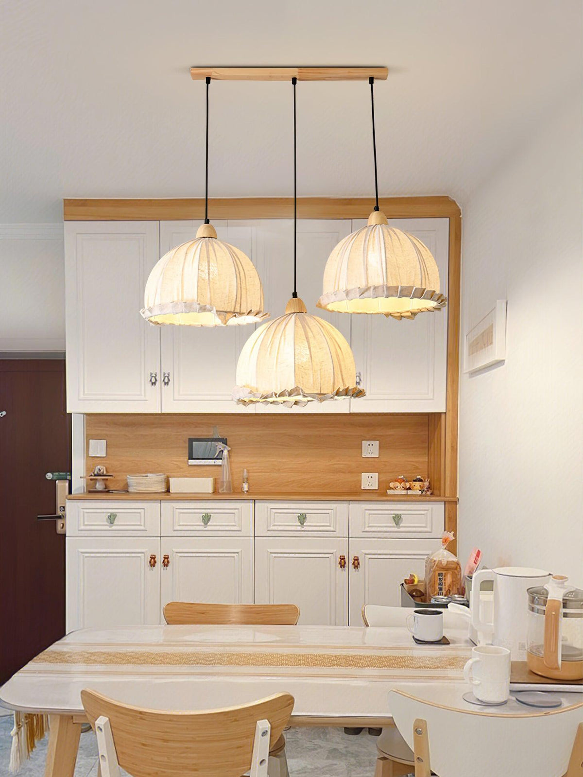Suspension Rocher en bois et tissu – vue 17