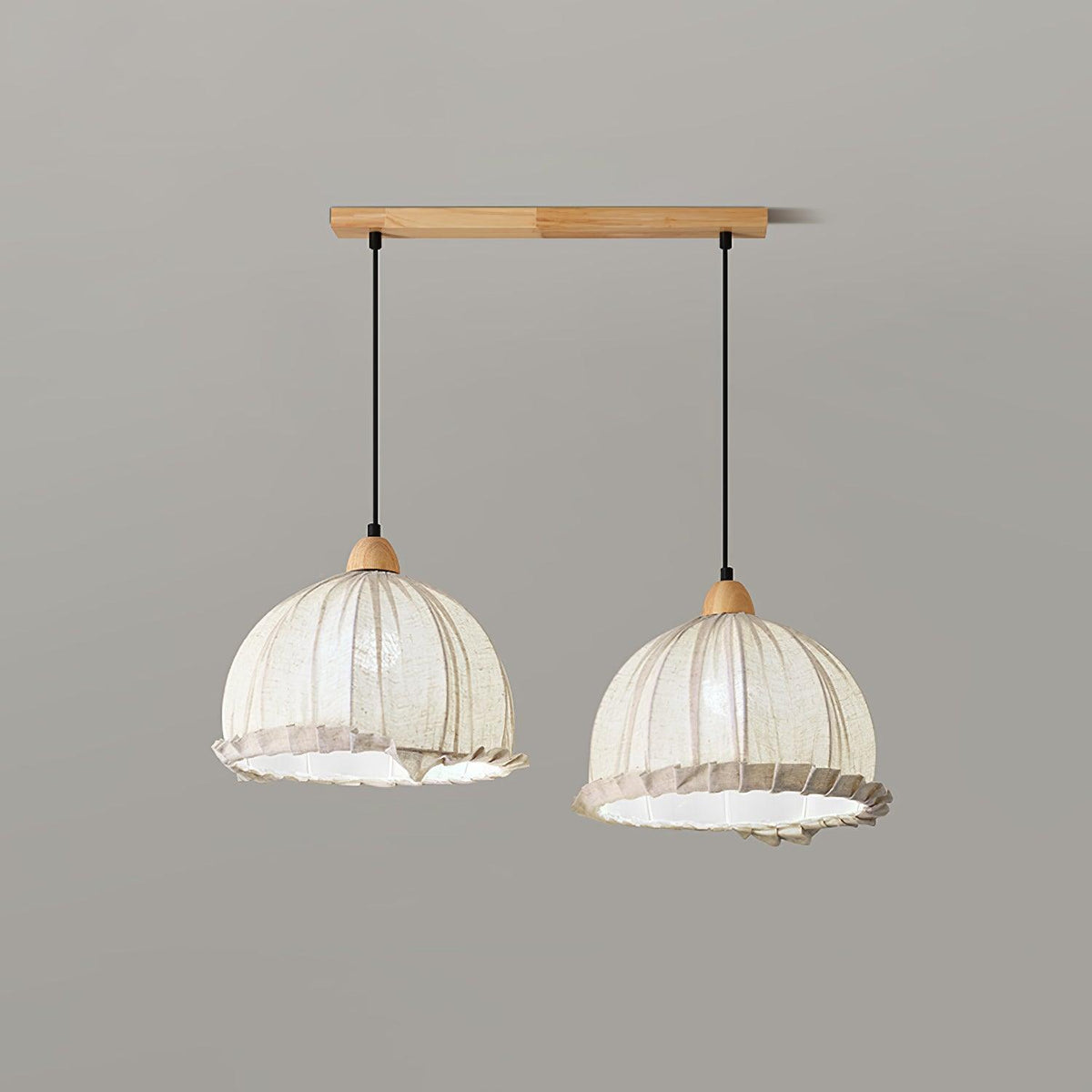 Suspension Rocher en bois et tissu – vue 50