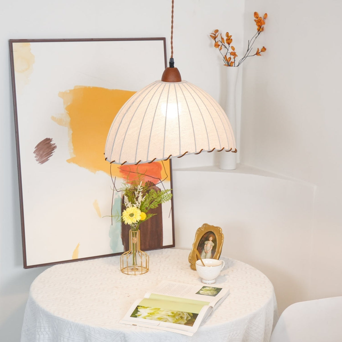 Suspension Rocher en bois et tissu – vue 30