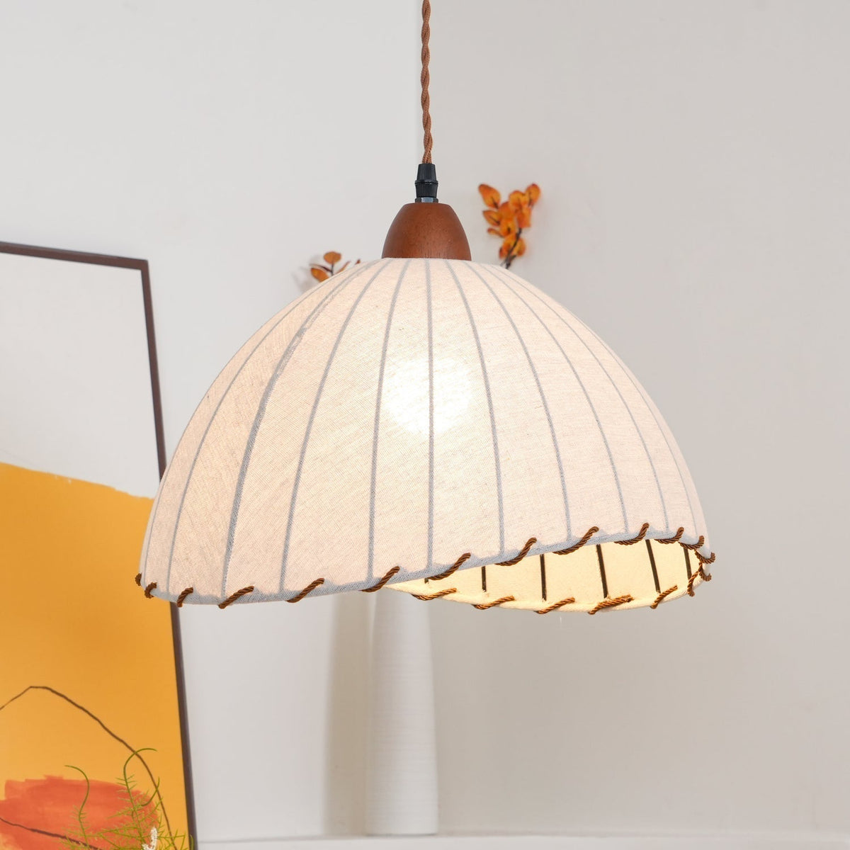 Suspension Rocher en bois et tissu – vue 31