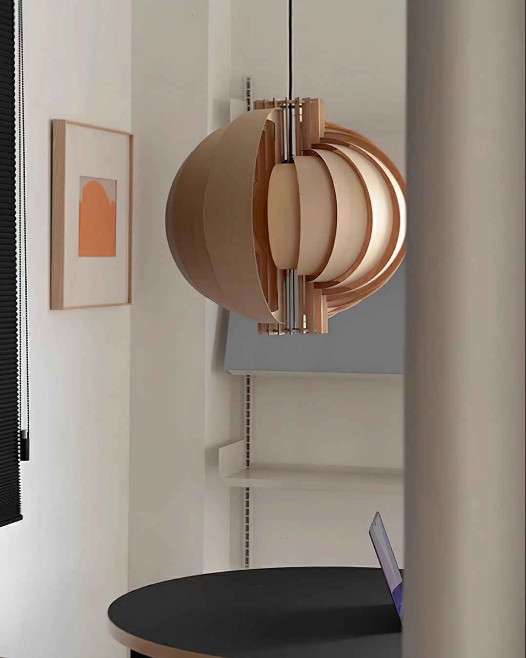Suspension Mandarine en bois et métal – vue 7