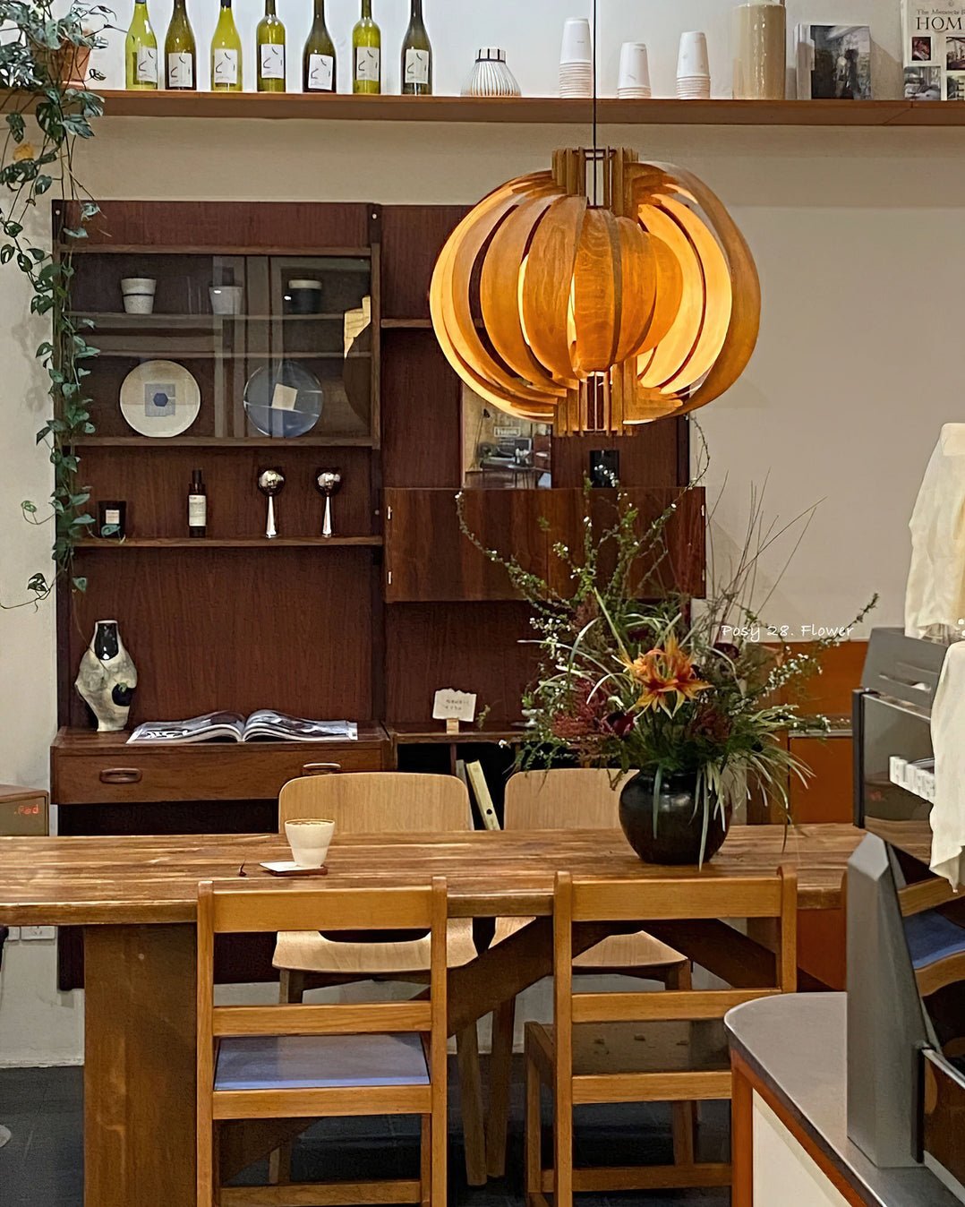 Suspension Mandarine en bois et métal – vue 37