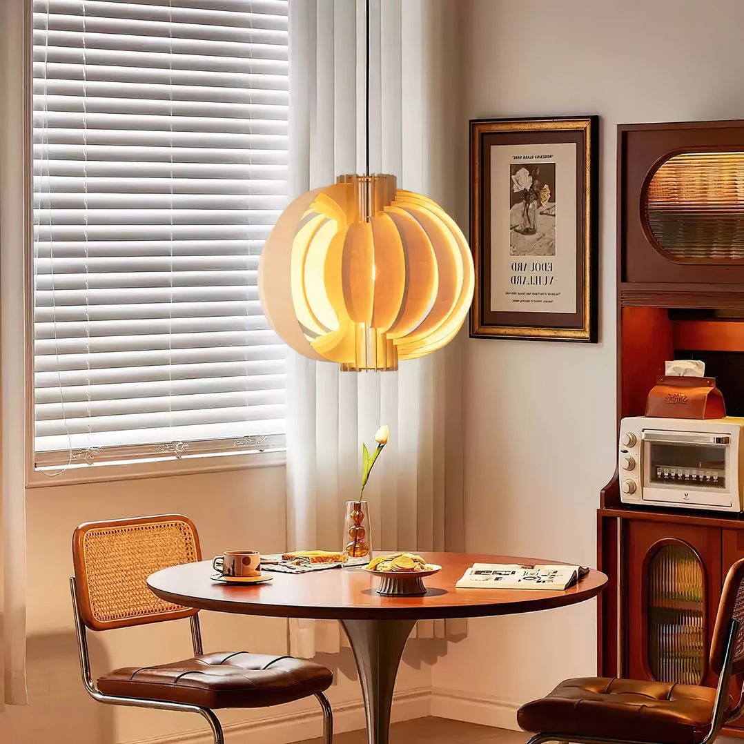 Suspension Mandarine en bois et métal – vue 12