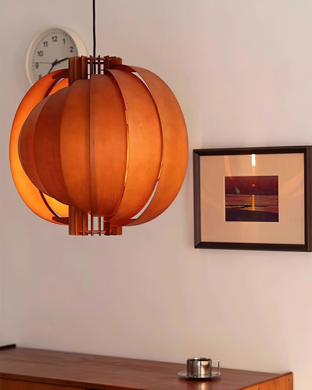 Suspension Mandarine en bois et métal – vue 41