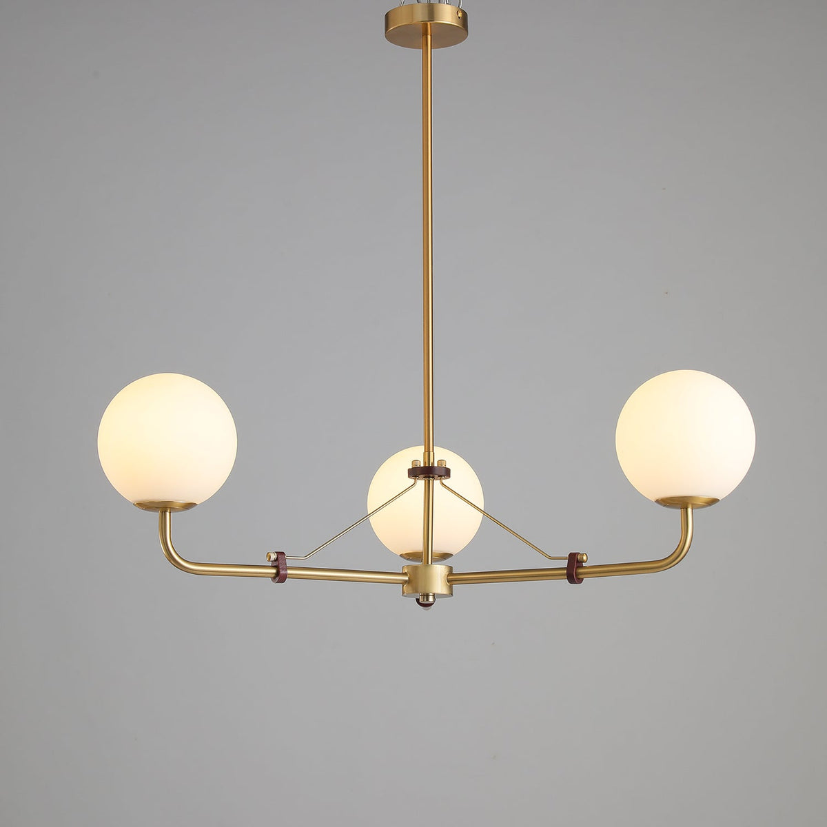 Lustre Bonifacio en laiton et verre – vue 41