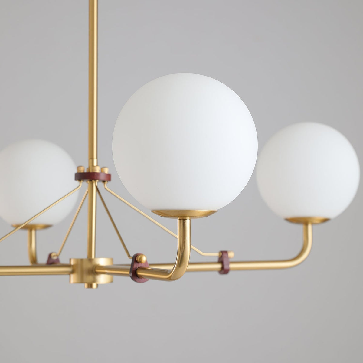 Lustre Bonifacio en laiton et verre – vue 34