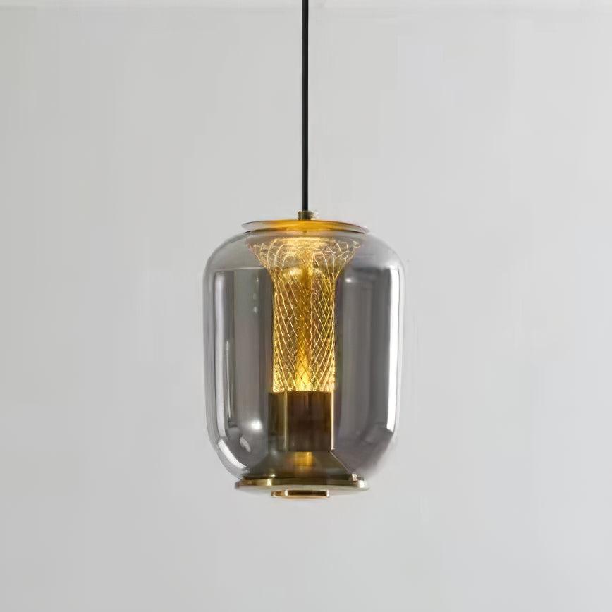 Suspension Médina en verre et fer – vue 8