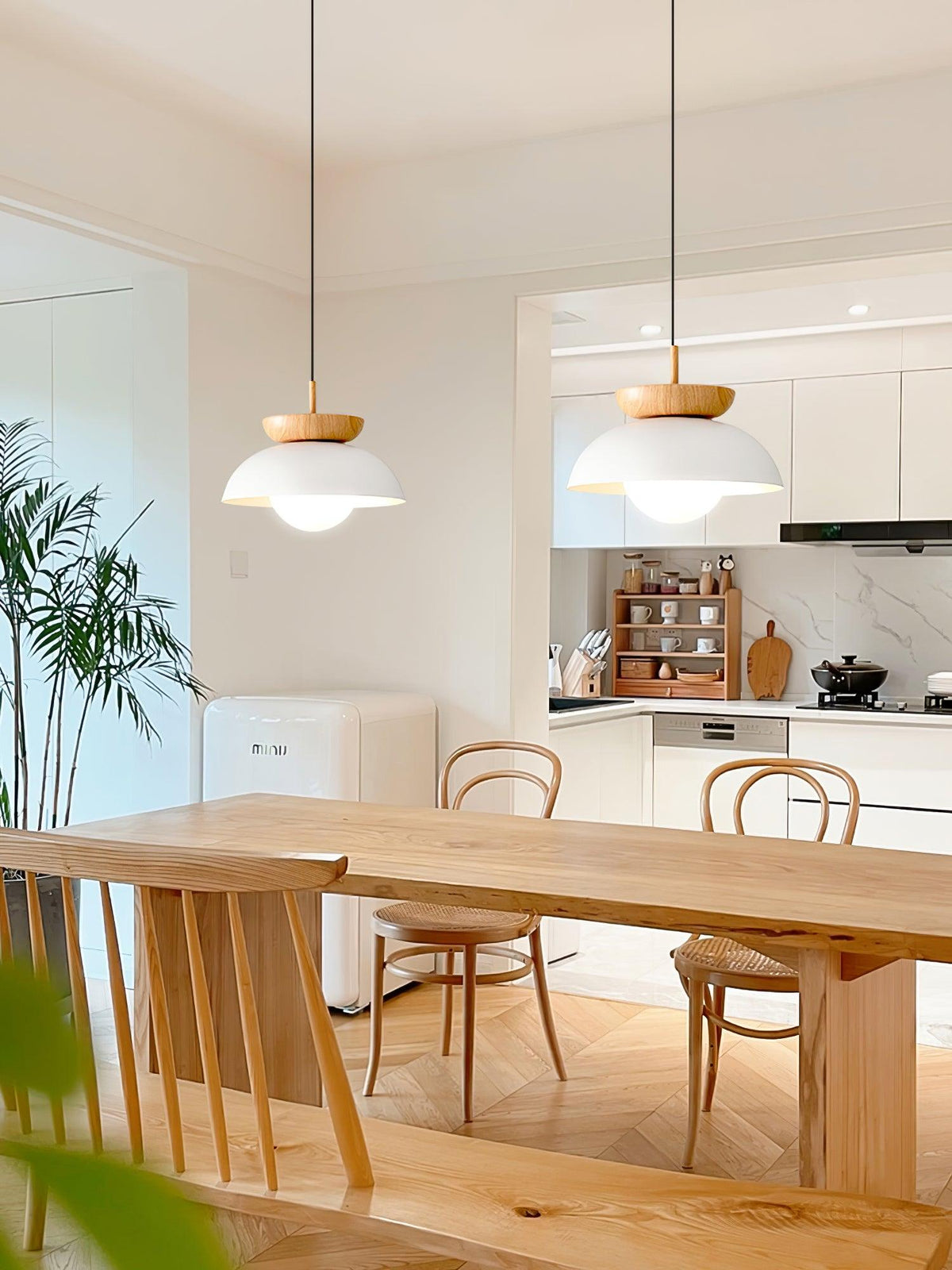 Suspension Citrine en verre et métal – vue 29