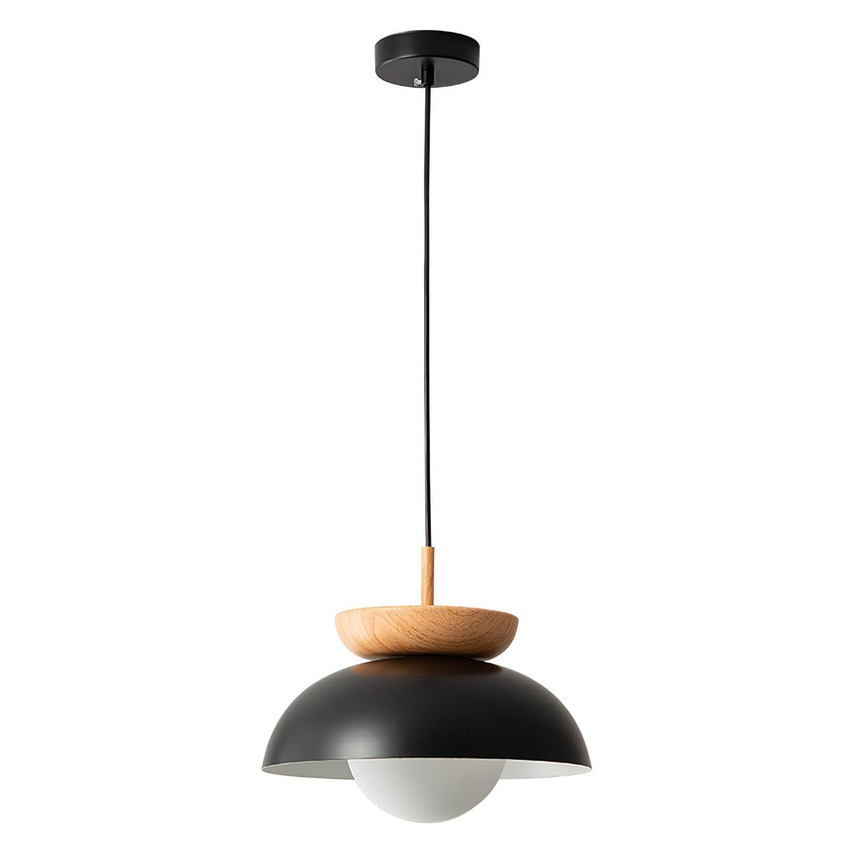 Suspension Citrine en verre et métal – vue 3