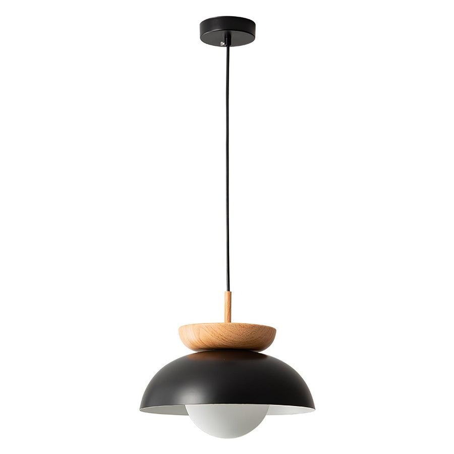 Suspension Citrine en verre et métal – vue 3