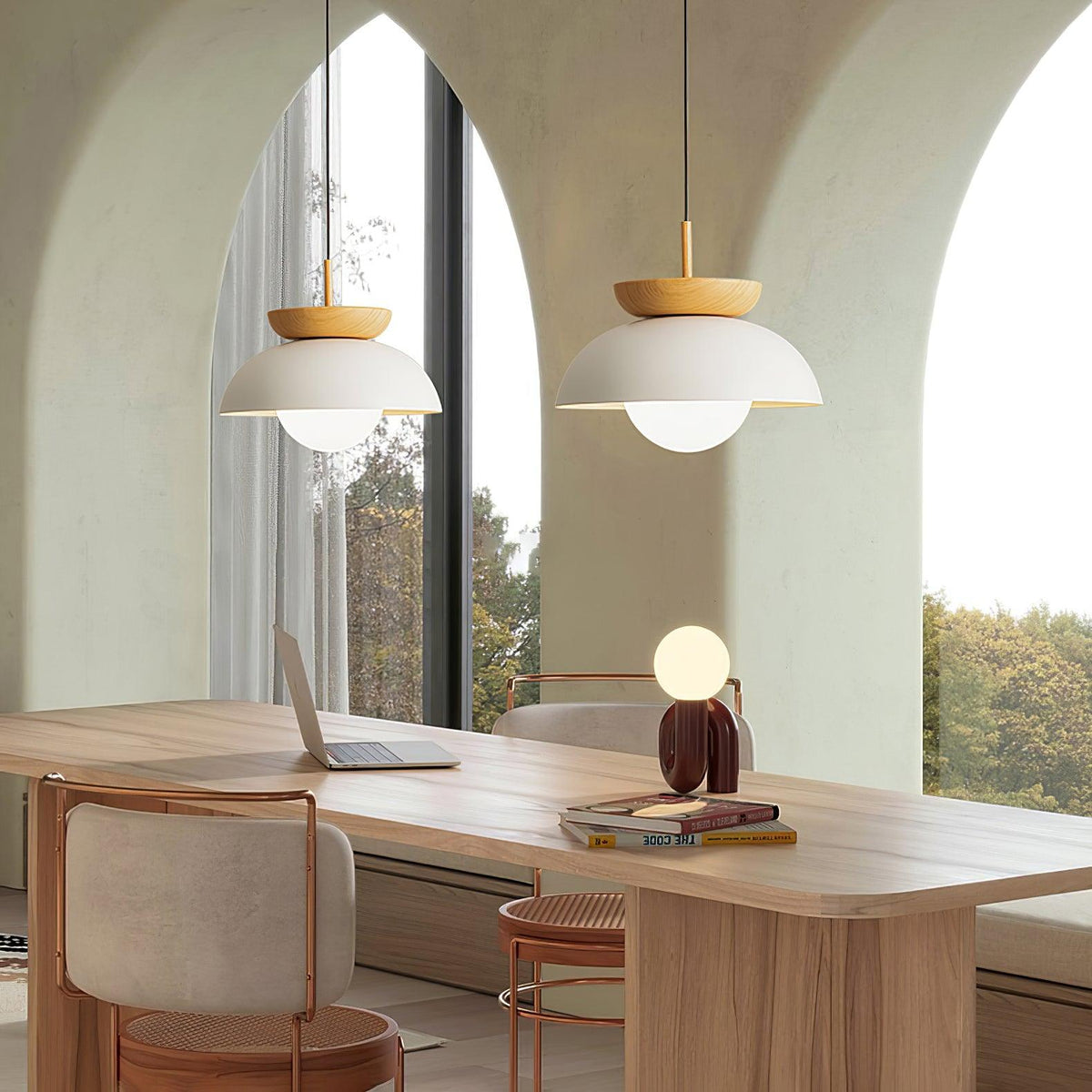 Suspension Citrine en verre et métal – vue 16