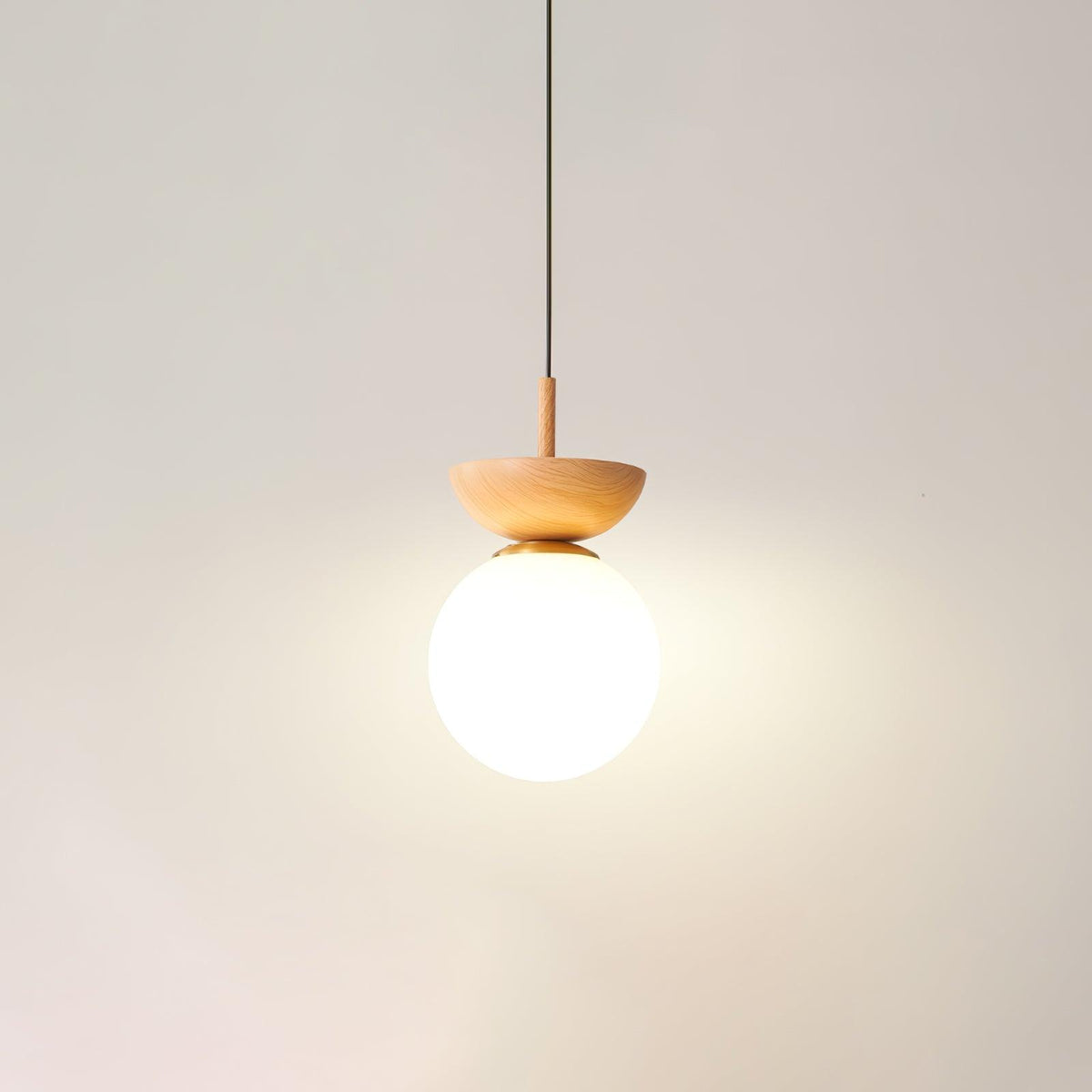 Suspension Citrine en verre et métal – vue 23