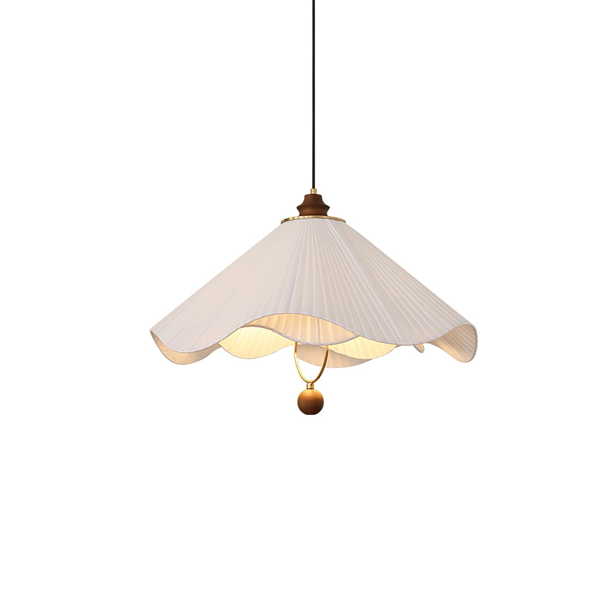 Suspension Coquelicot en bois et tissu – vue 19