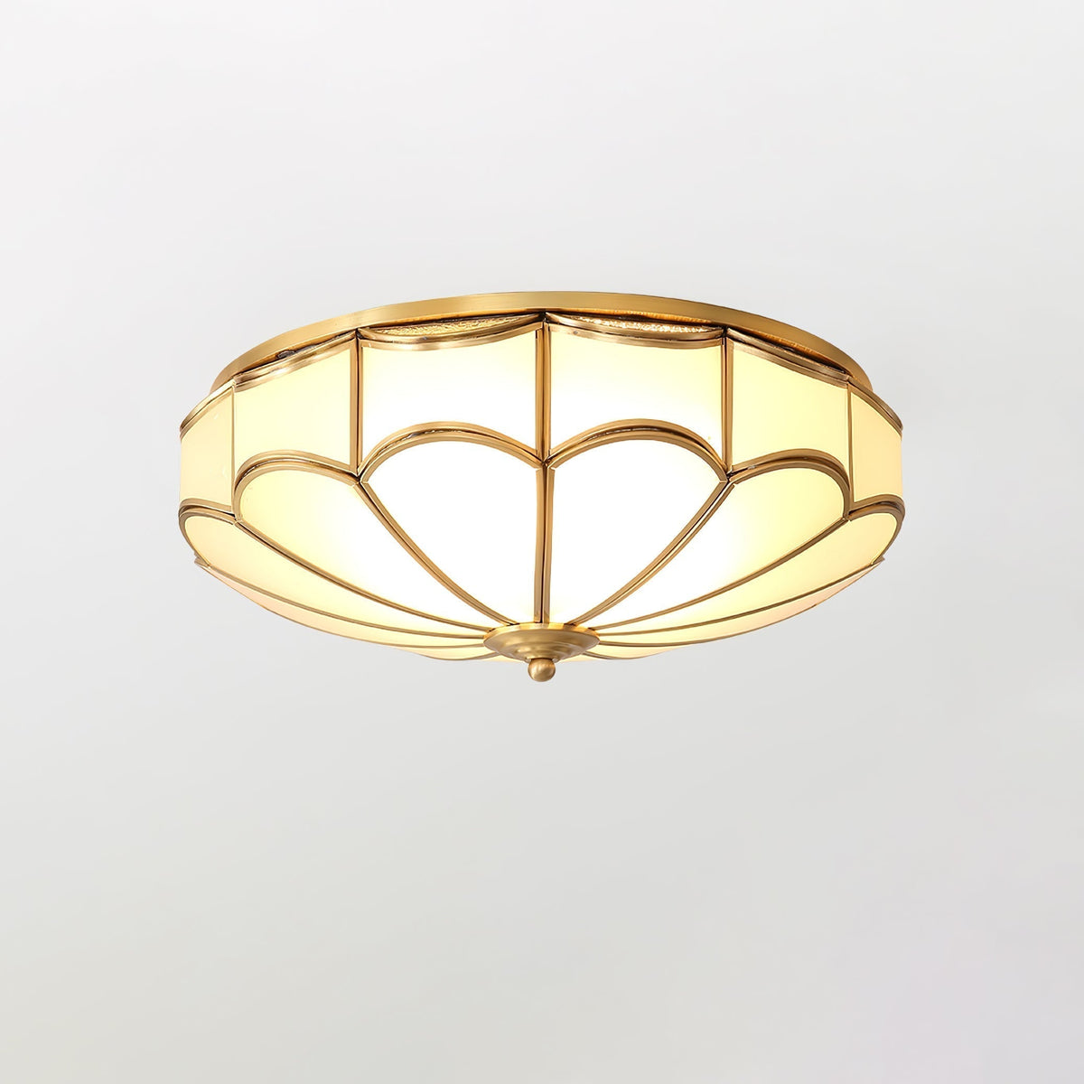 Plafonnier Sylvaine en verre et laiton – vue 11
