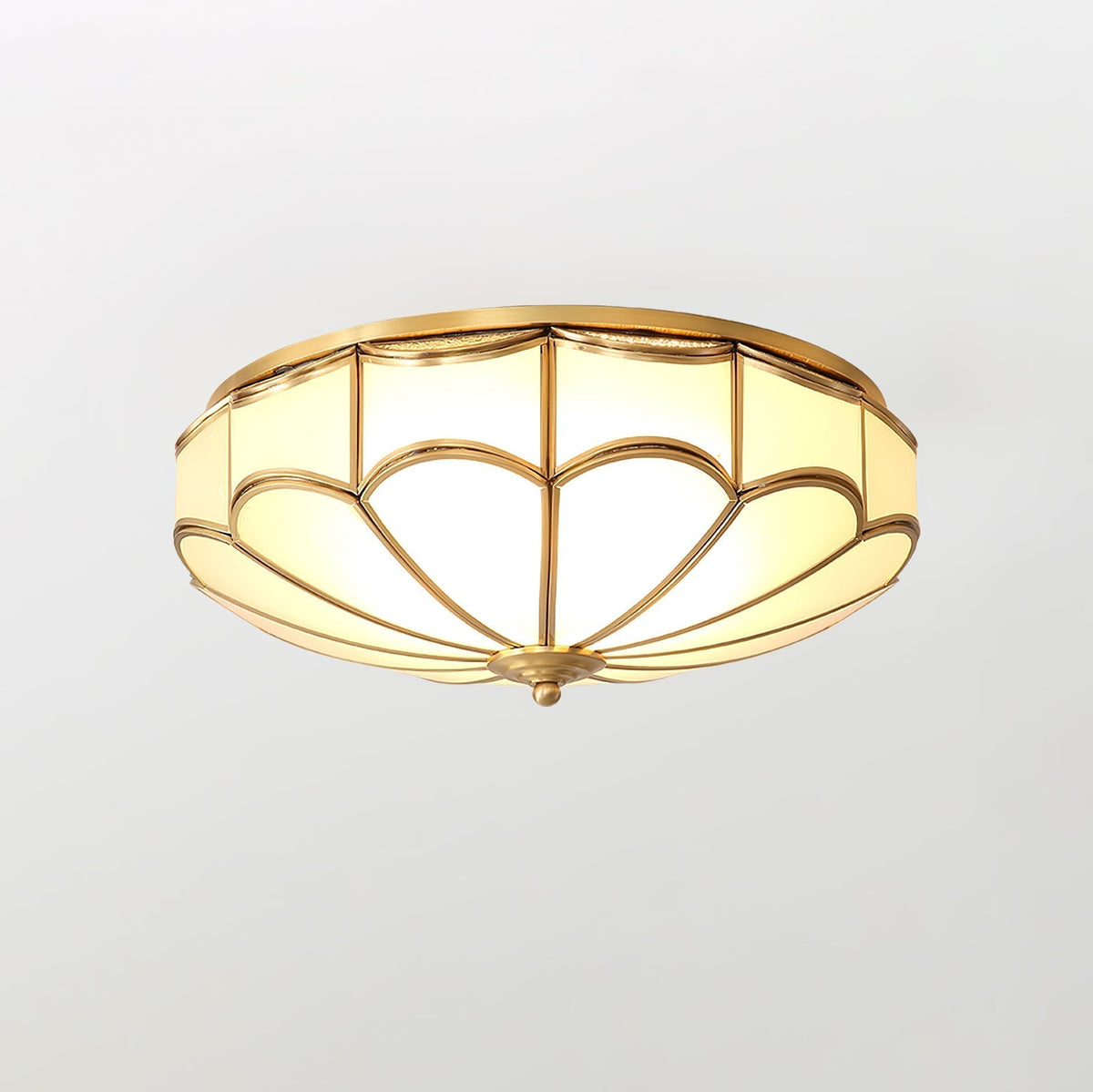 Plafonnier Sylvaine en verre et laiton – vue 14