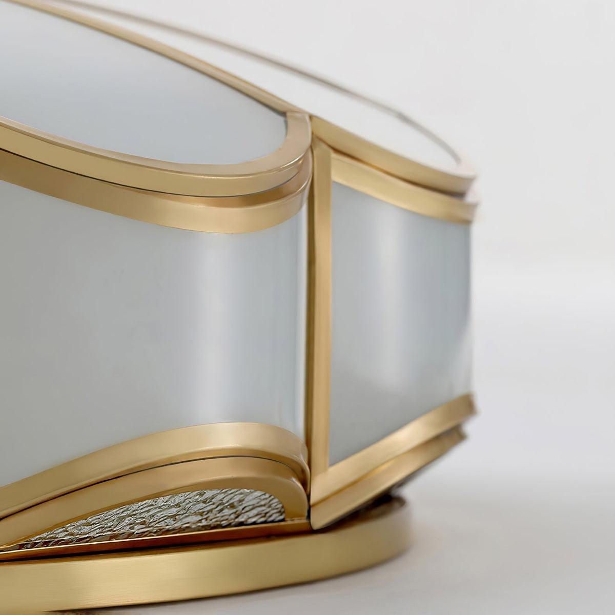 Plafonnier Sylvaine en verre et laiton – vue 15