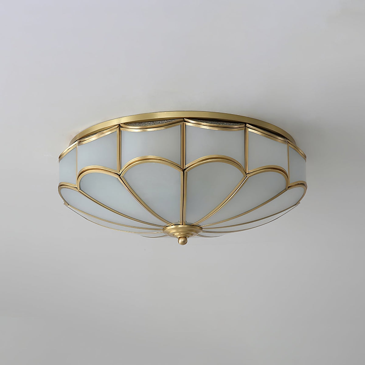 Plafonnier Sylvaine en verre et laiton – vue 16