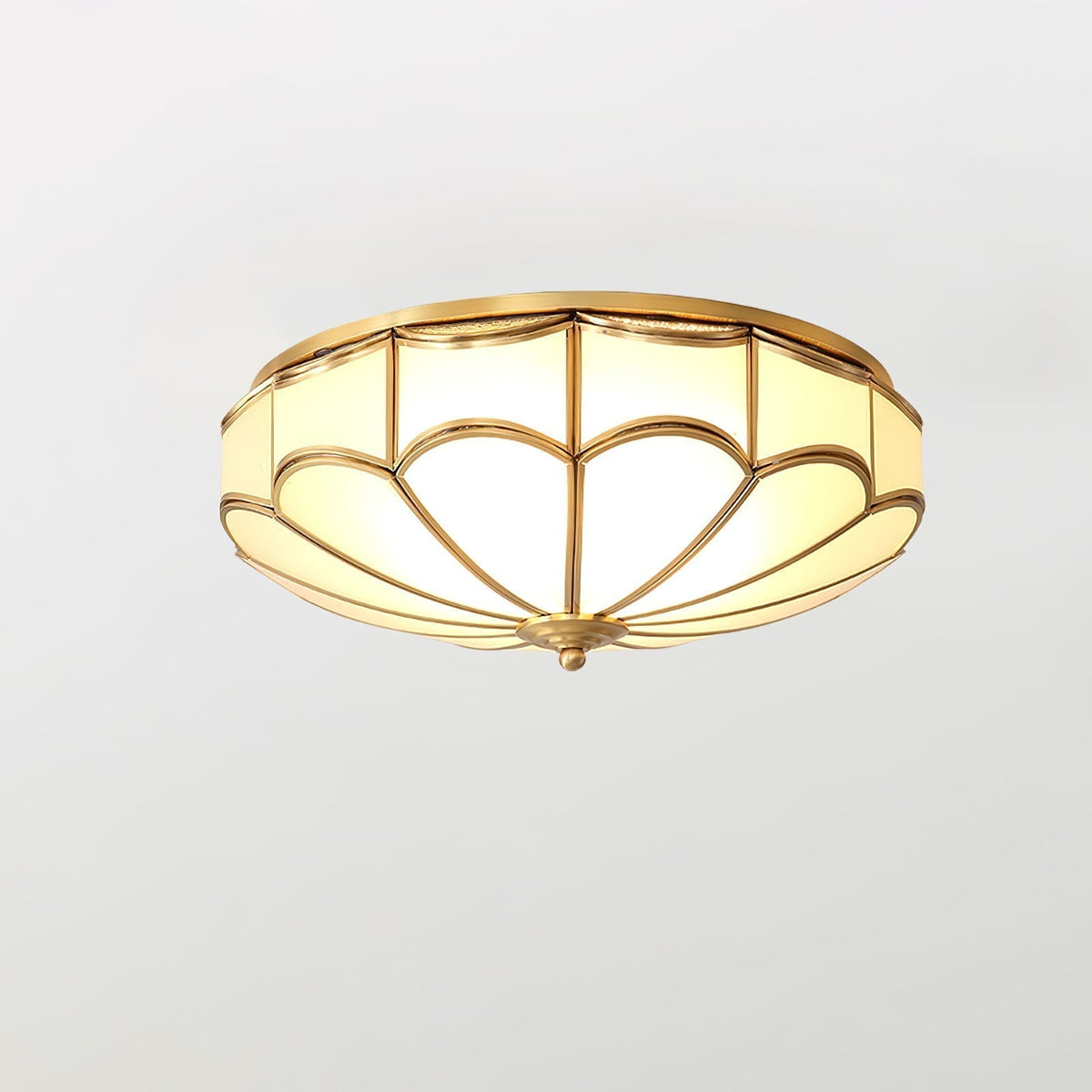 Plafonnier Sylvaine en verre et laiton – vue 19