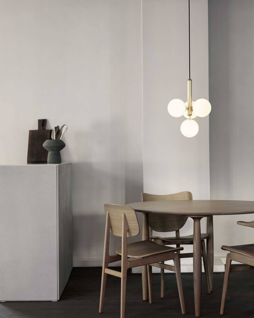 Suspension Parvis en verre et laiton – vue 34