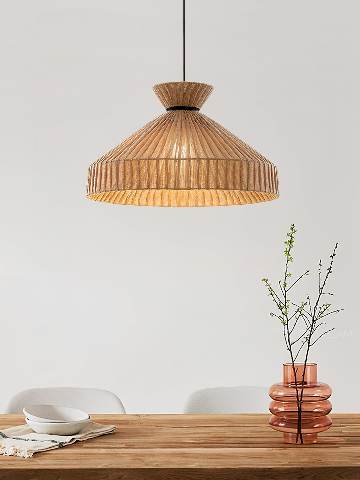 Suspension Gravure en tissu et fer – vue 6