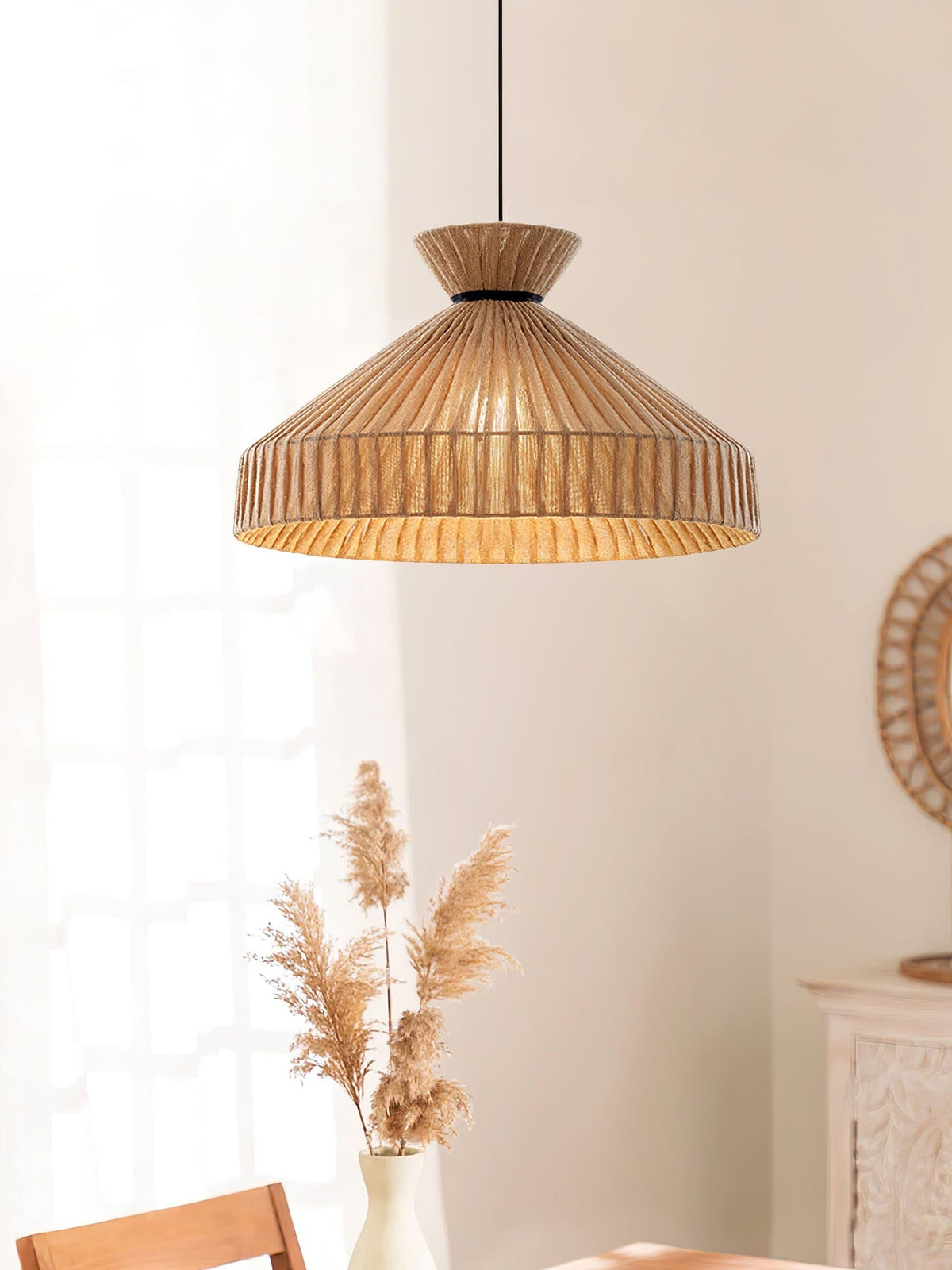 Suspension Gravure en tissu et fer – vue 7