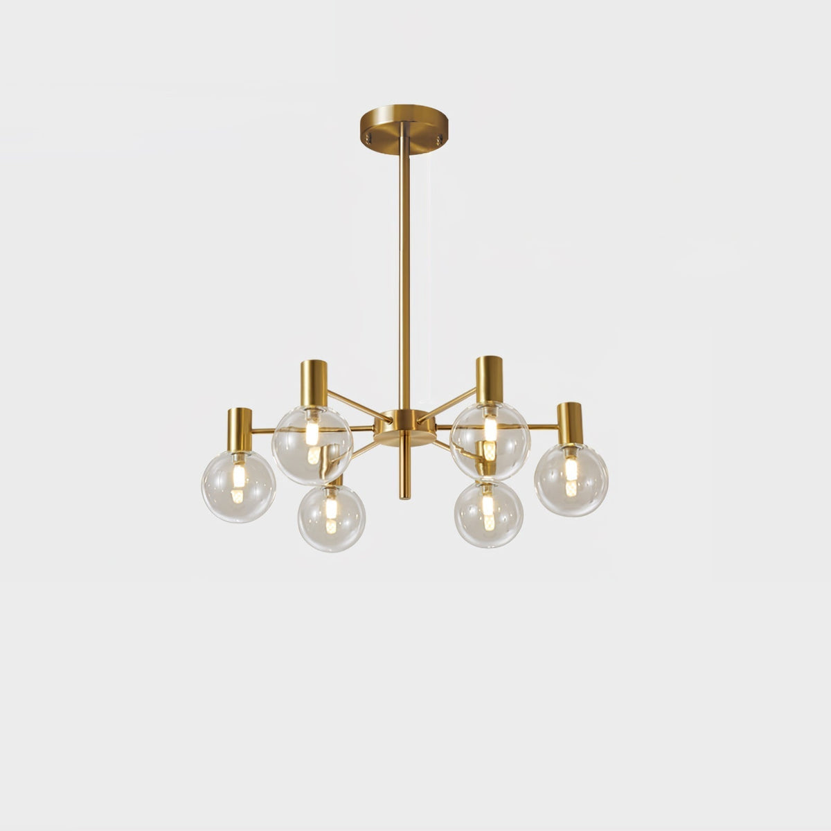 Lustre Trille en verre et fer – vue 60