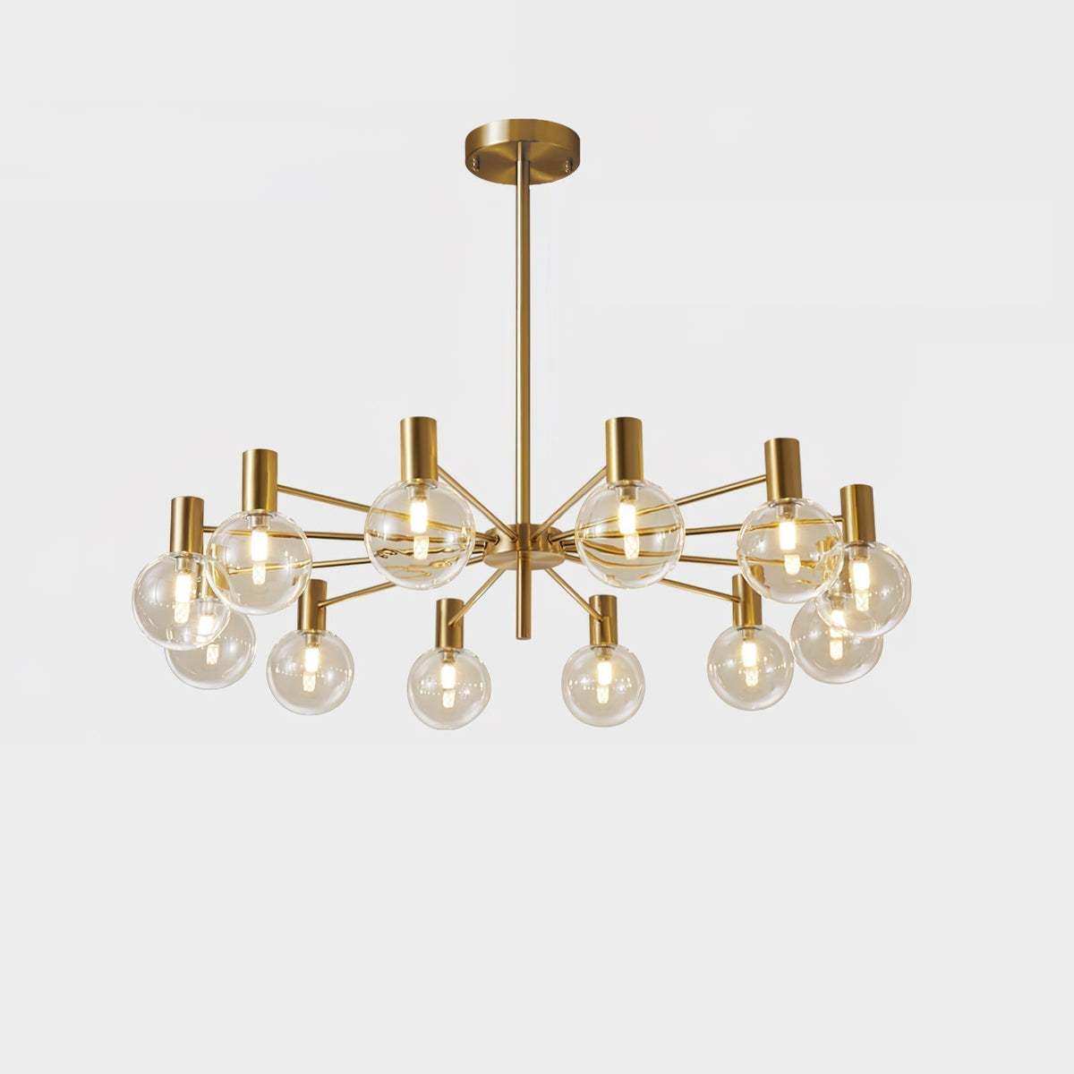 Lustre Trille en verre et fer – vue 57