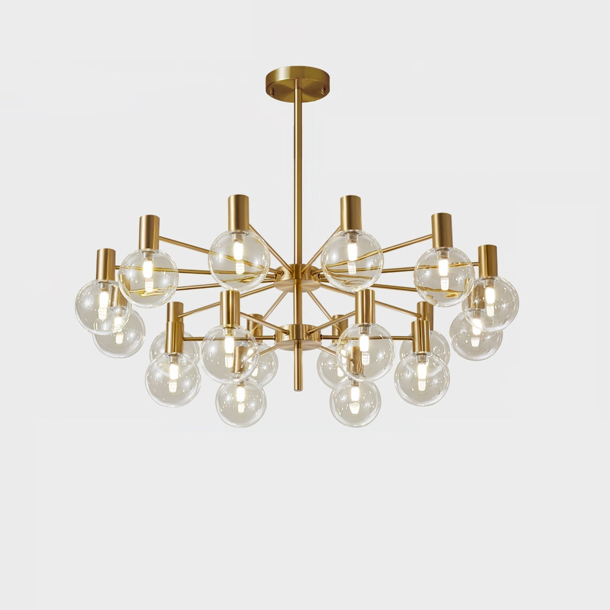 Lustre Trille en verre et fer – vue 69