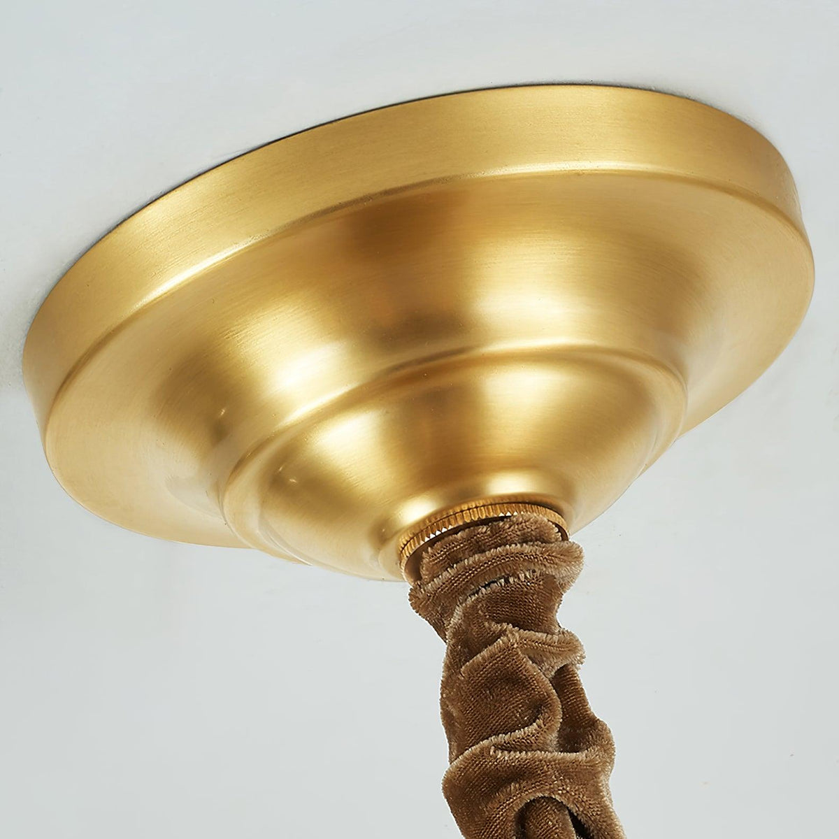 Lustre Argentière en cristal et cuivre – vue 28