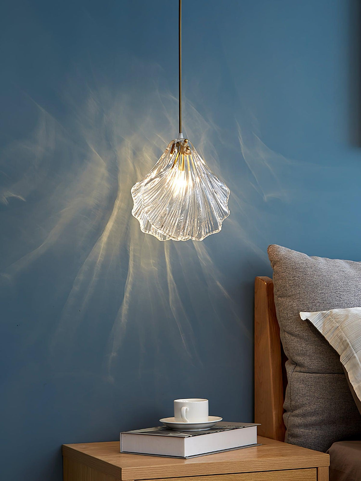 Suspension Parasol en verre et laiton – vue 10