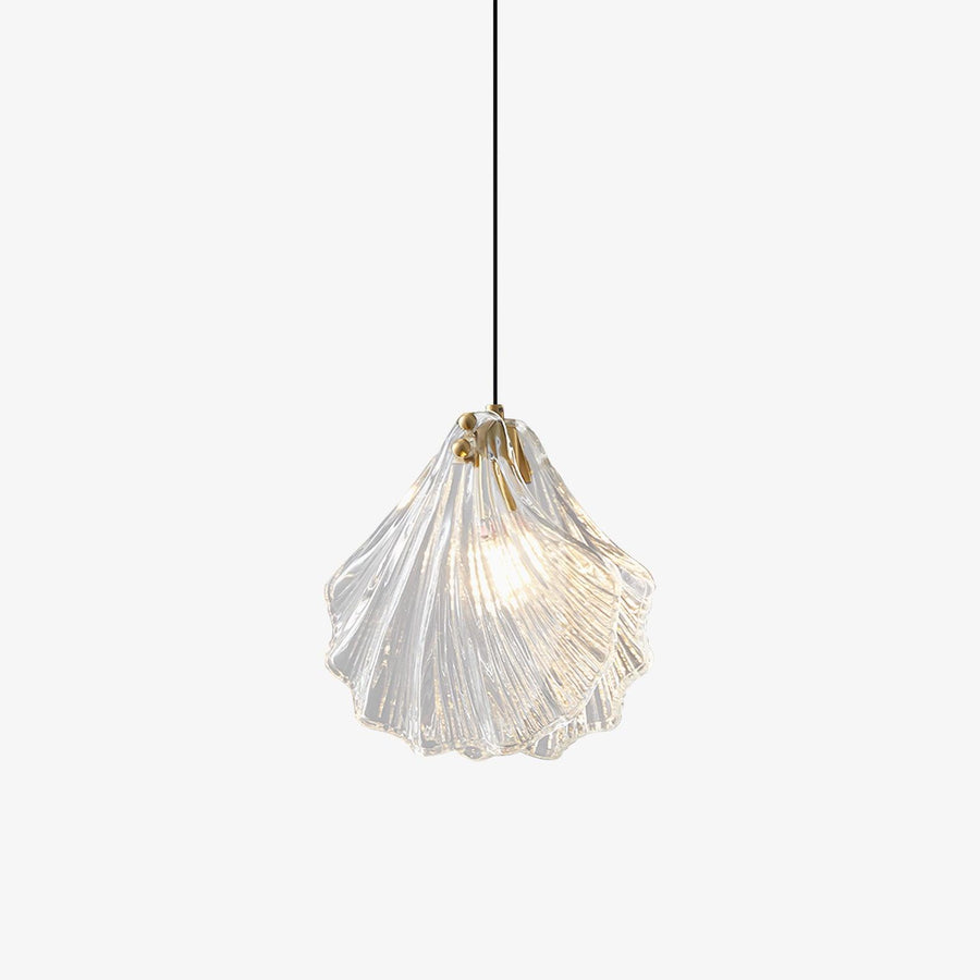 Suspension Parasol en verre et laiton – vue 3