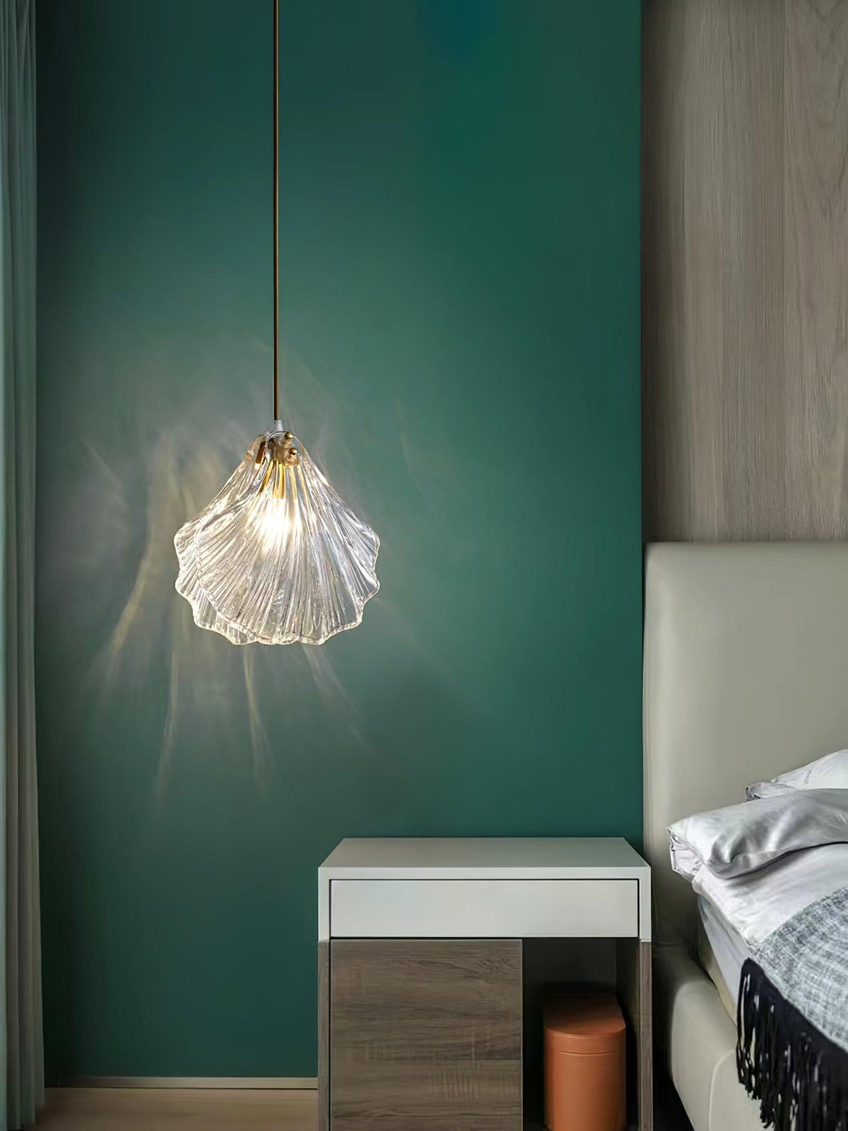 Suspension Parasol en verre et laiton – vue 15