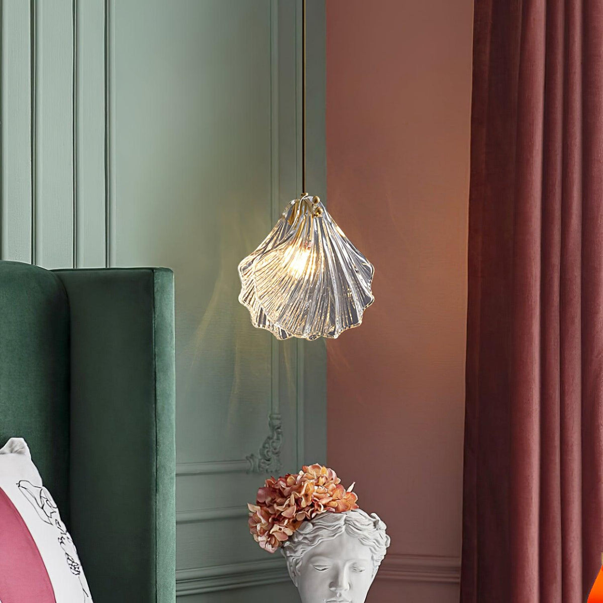 Suspension Parasol en verre et laiton – vue 37