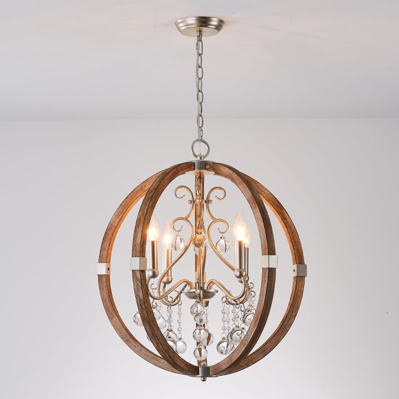 Suspension Fanal en bois et métal – vue 21