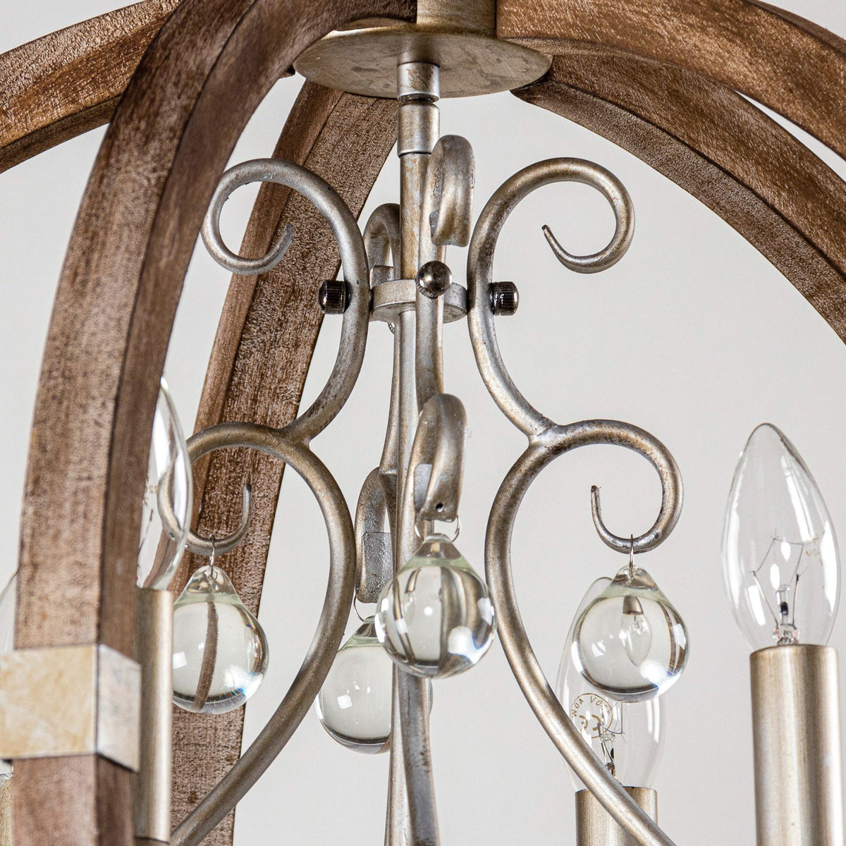 Suspension Fanal en bois et métal – vue 6