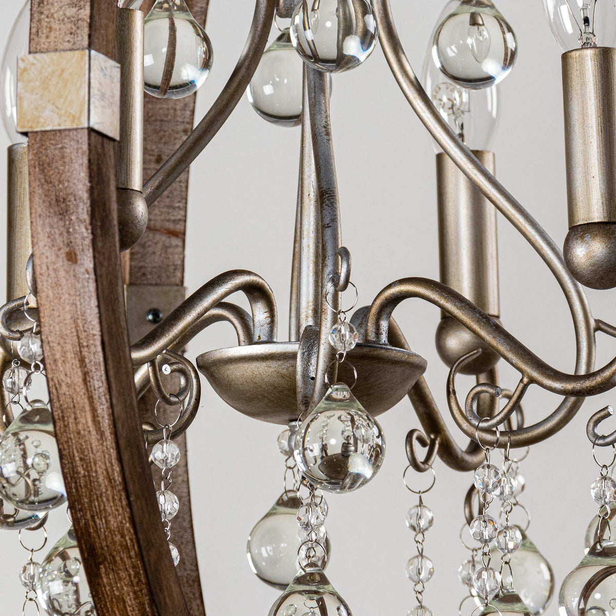 Suspension Fanal en bois et métal – vue 8
