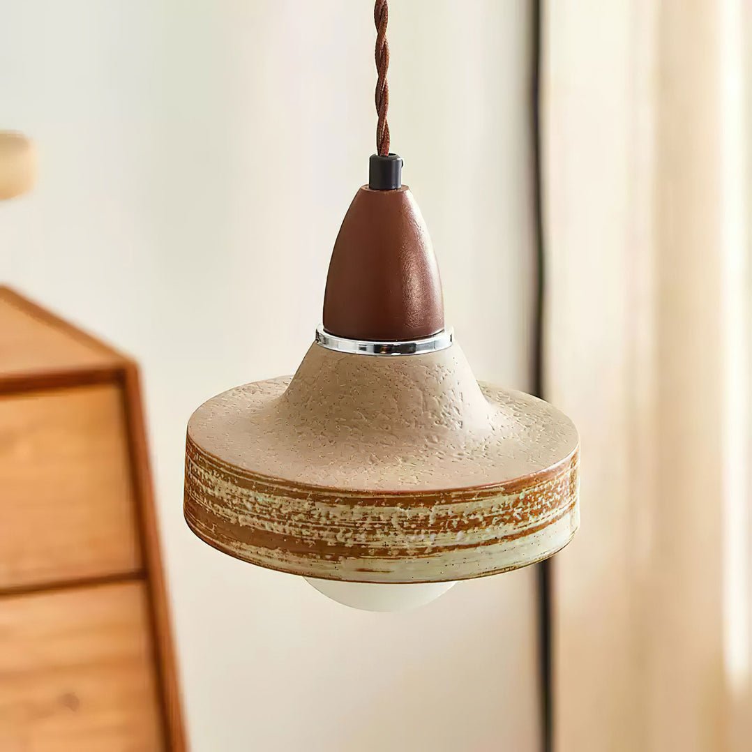 Suspension Baltique en céramique et bois – vue 9