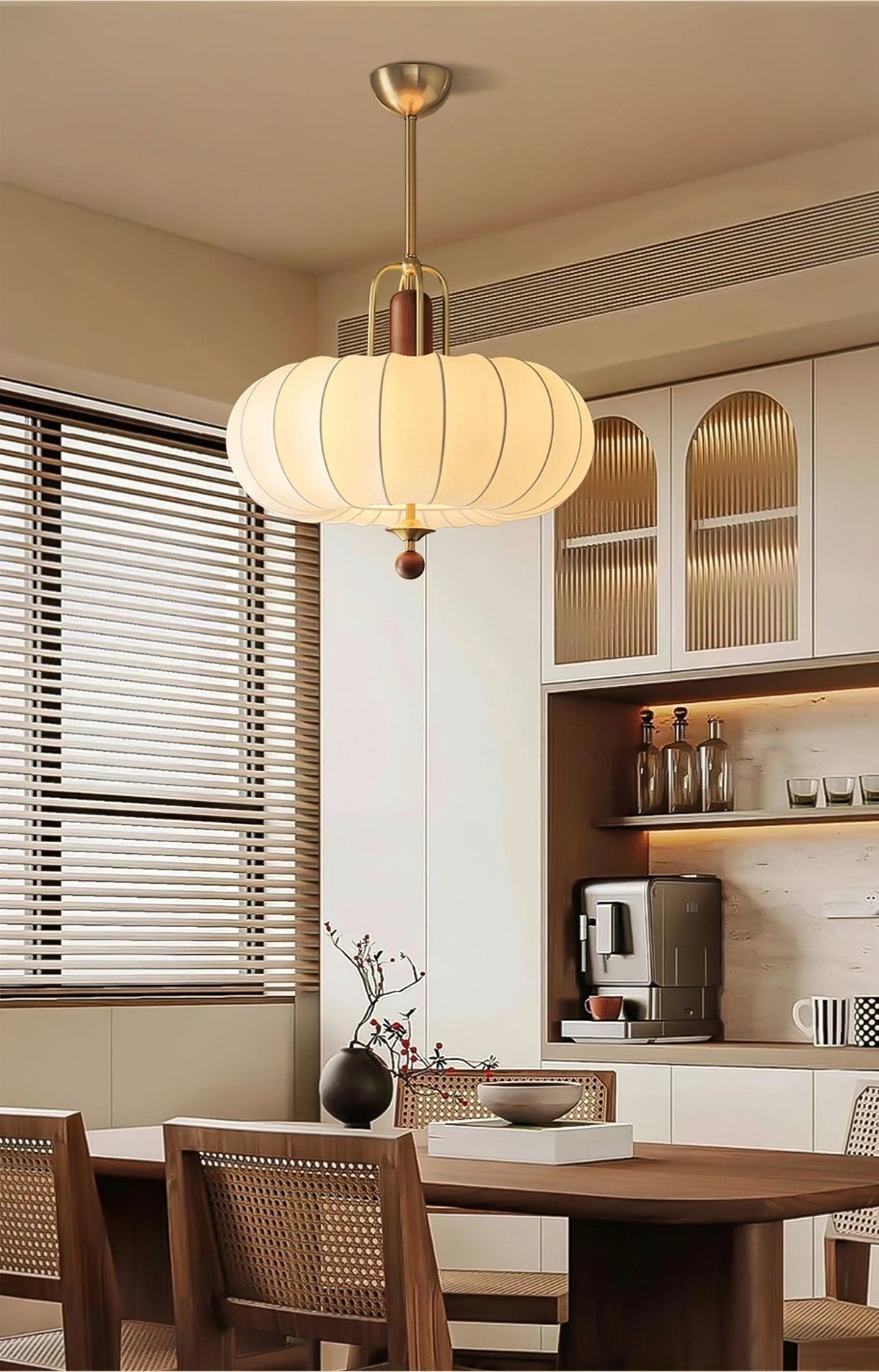 Suspension Arbalète en bois et métal – vue 2