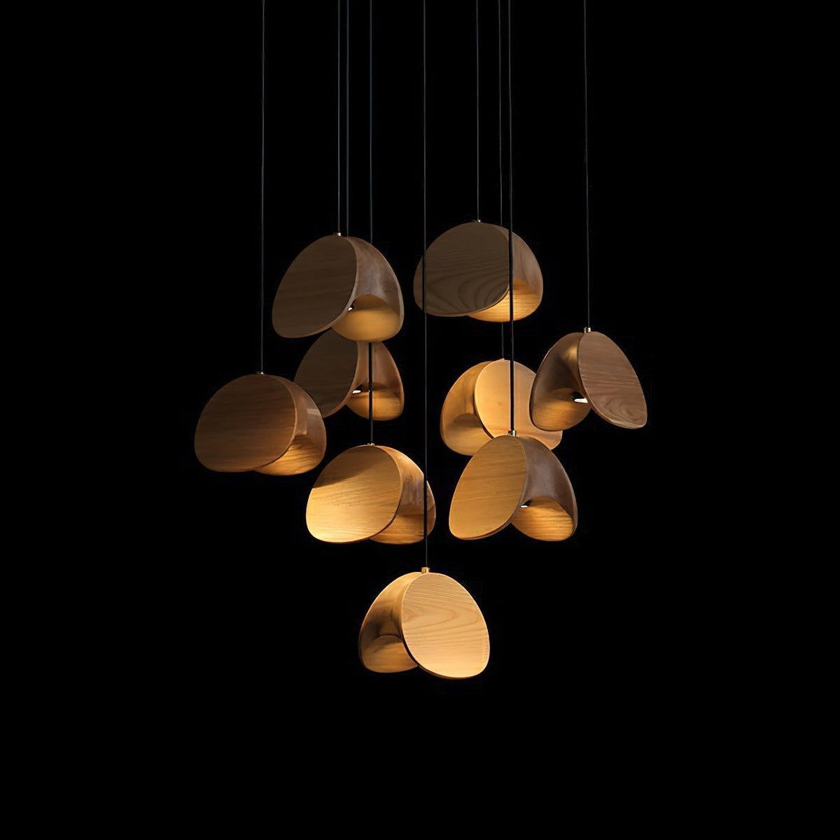 Suspension Minuit en bois et métal – vue 21
